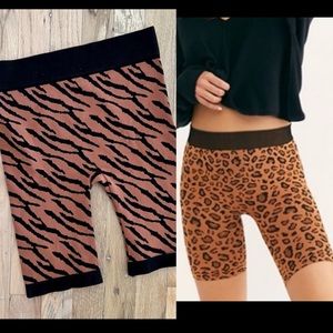 NWOT Free People intimately Instarsia Bike Shorts